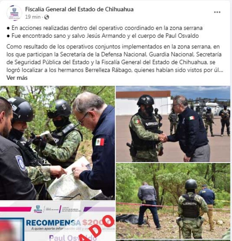 Localizan a los hermanos Berrelleza Rábago