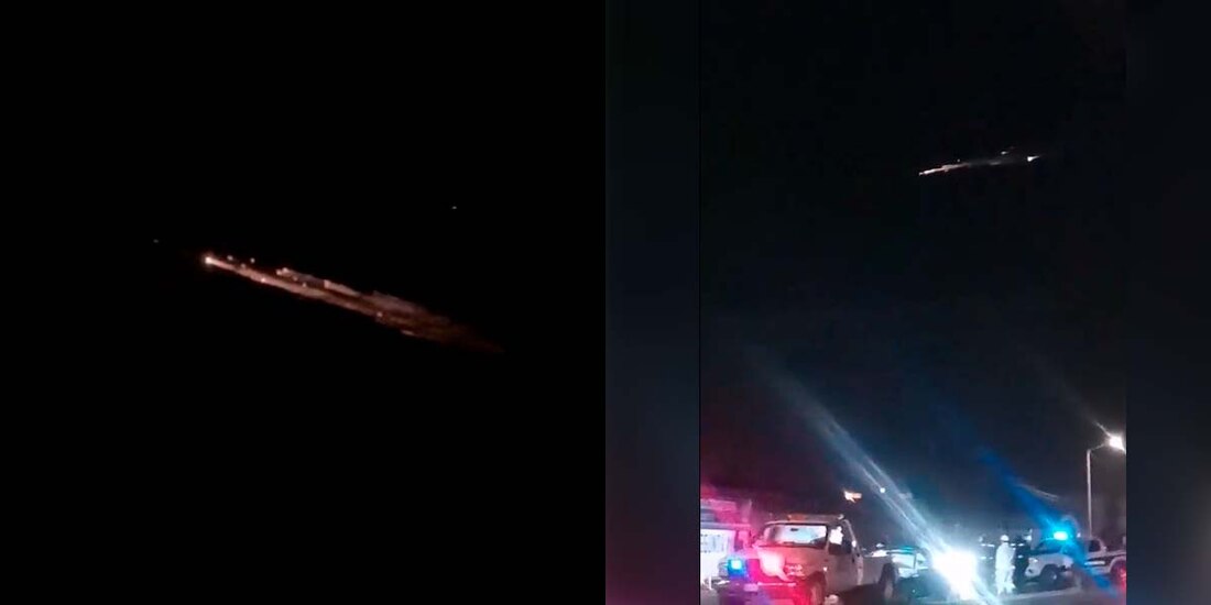 Usuarios en redes sociales compartieron imágenes y videos del supuesto meteorito