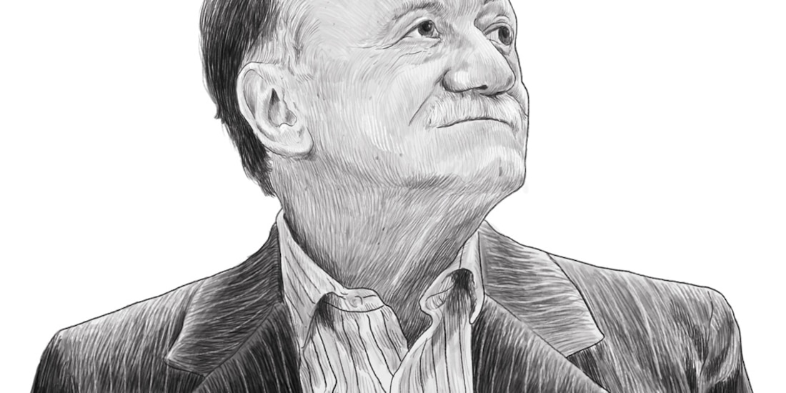 Ilustración basada en una foto de archivo del autor uruguayo