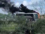 Aspecto de uno de los bloqueos registrados en Tamaulipas como reacción a detención de alto mando del Cártel del Golfo.