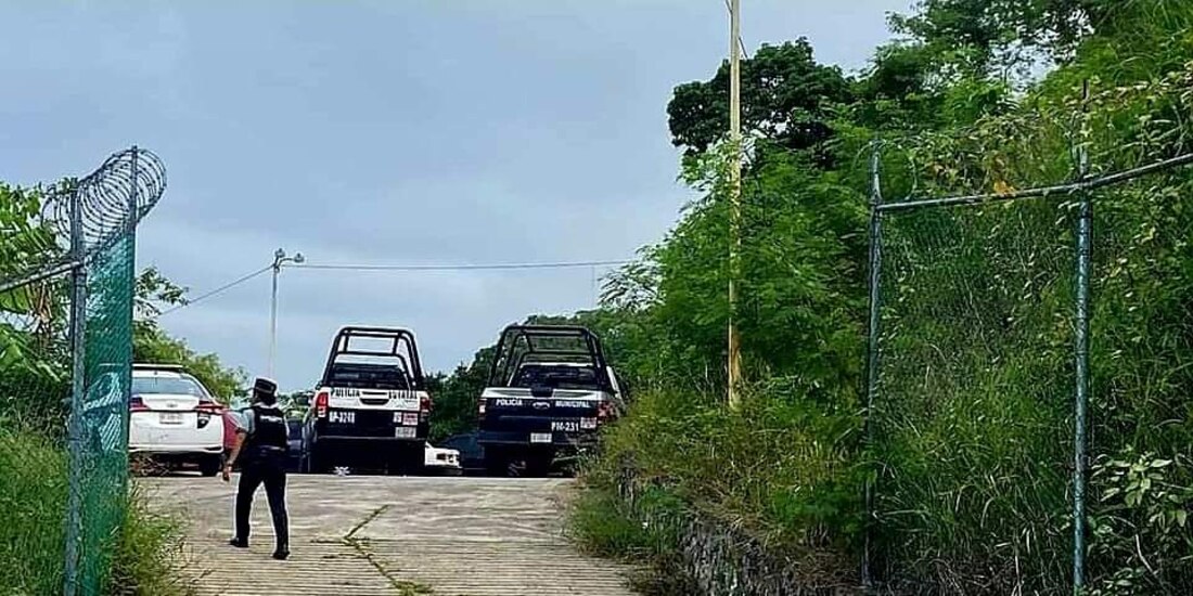 El lugar en donde ocurrieron los hechos violentos, en Tihuatlán, ayer.