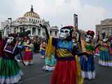 Desfile Día de Muertos en la Ciudad de México, en 2019.