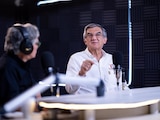 El gobernador de Tamaulipas, Américo Villarreal Anaya, durante el programa "Diálogos con Américo".
