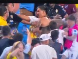 Darwin Núñez se agarró a golpes con aficionados colombianos en las tribunas del Bank of America Stadium de Charlotte.