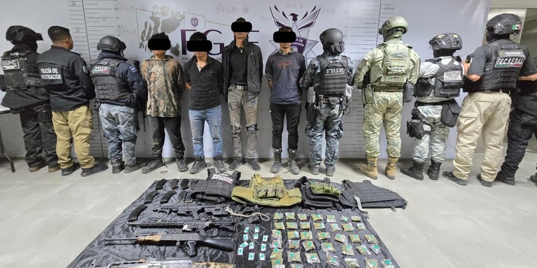 Cuatro detenidos tras agresión a autoridades federales y estatales en Zacatecas.