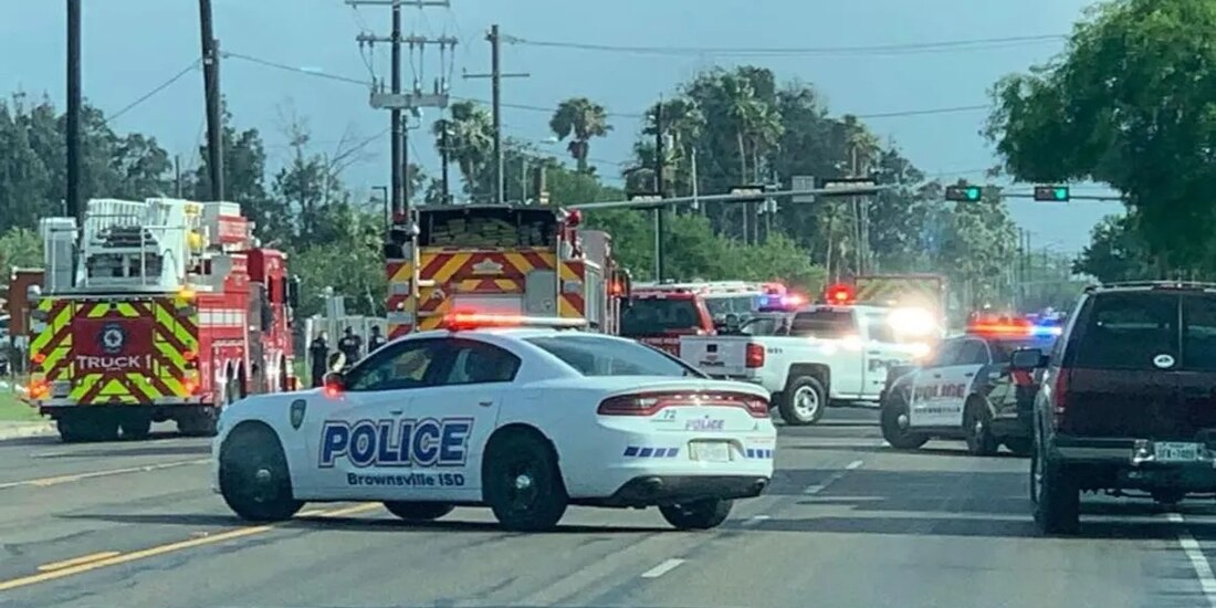 Zona en Texas donde ocurrió el atropello.