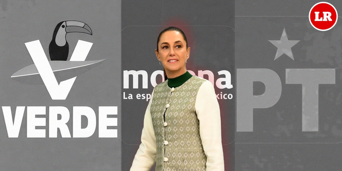 Presidenta se reúne con líderes parlamentarios de Morena, Partido Verde y Partido del Trabajo.