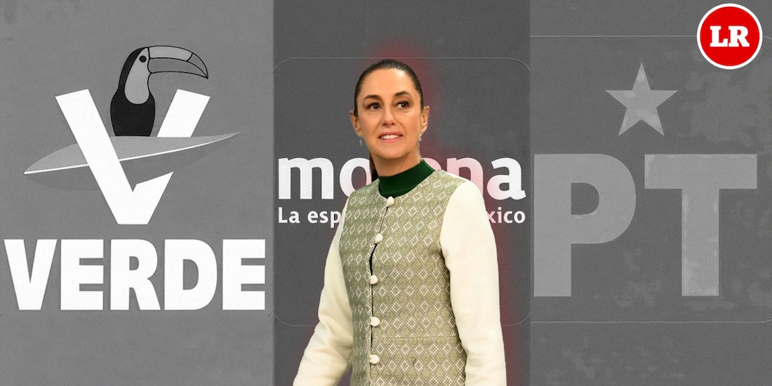 Presidenta se reúne con líderes parlamentarios de Morena, Partido Verde y Partido del Trabajo.