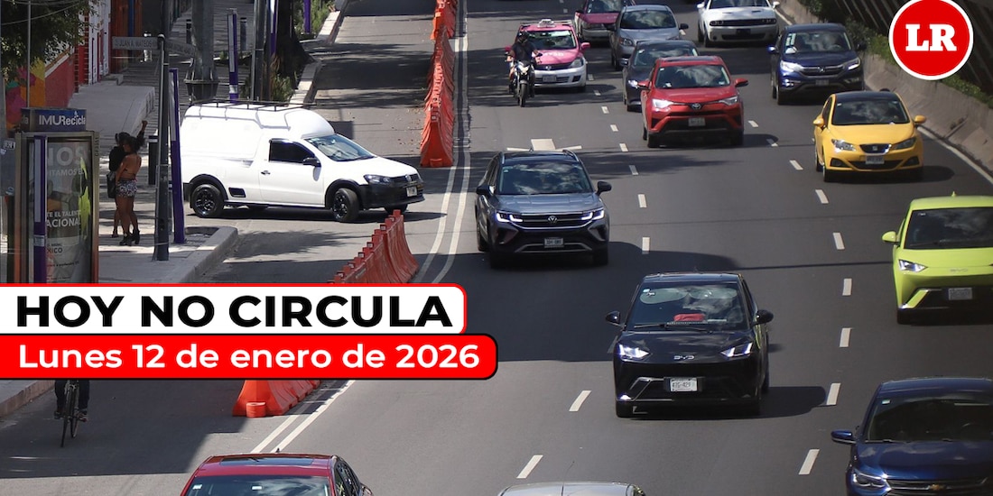 Revisa cómo aplica el Hoy No Circula este lunes 12 de enero de 2026 en la Ciudad de México y el Estado de México.
