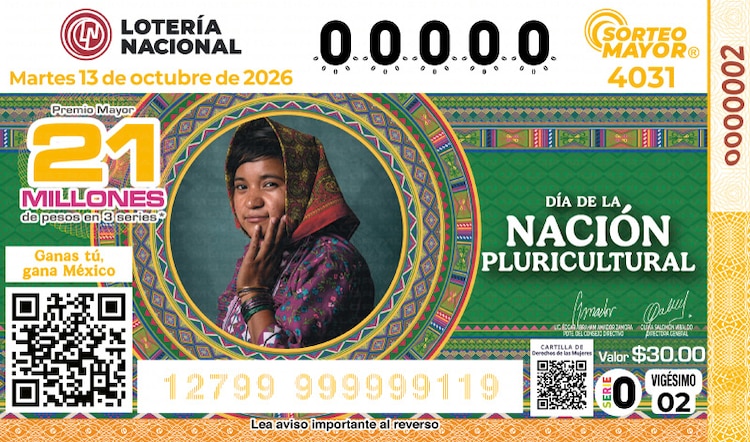 El Sorteo Mayor 4031 está dedicado al Día de la Nación Pluricultural.