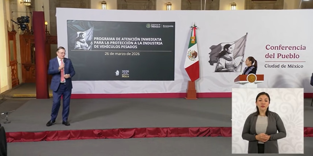 El Secretario de Economía en la Mañanera de la Presidenta Sheinbaum.