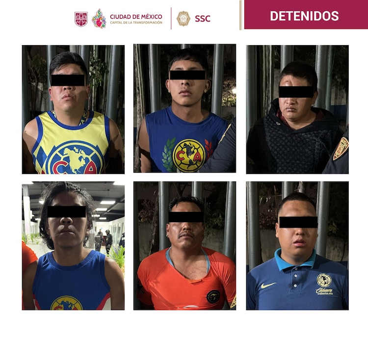 Los detenidos fueron remitidos ante el agente del Ministerio Público