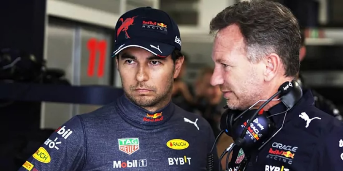 Checo Pérez advirtió a Christian Horner sobre Liam Lawson y Yuki Tsunoda.