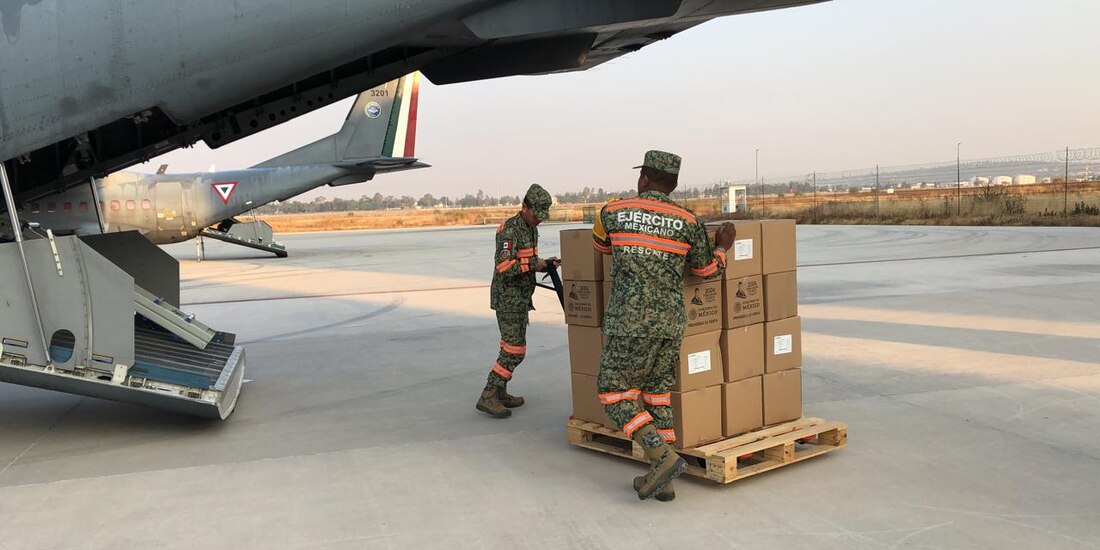 Elementos de la Defensa en la operación de apoyo.