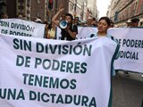 EN CDMX, Trabajadores del PJ se manifestaron el 12 de septiembre contra la reforma.