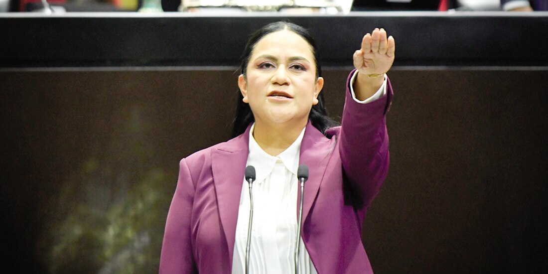 Ariadna Montiel, secretaria de Bienestar, el 19 de noviembre, en su comparecencia en la Cámara de Diputados.
