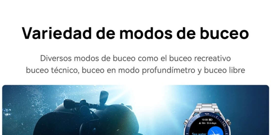 Huawei presenta reloj inteligente más resistente.