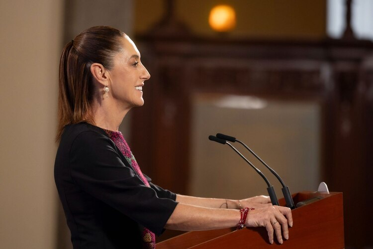 La Presidenta de México en Palacio Nacional.