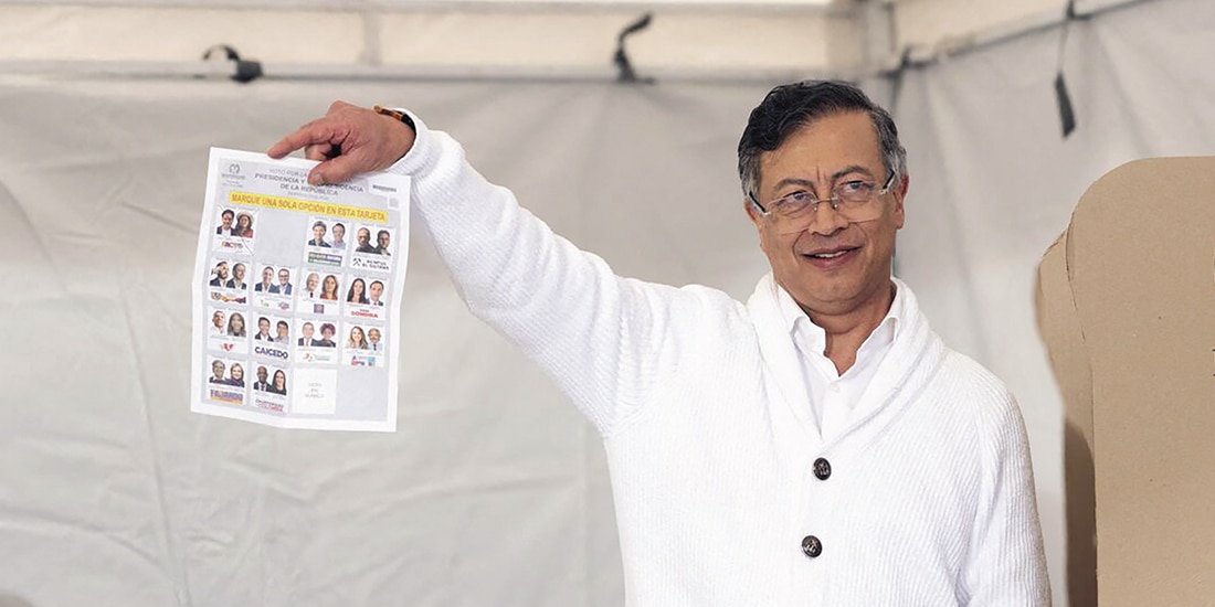 Gustavo Petro, cuyo mandato de cuatro años finaliza en agosto, ha sido acusado de estar involucrado en la campaña presidencial del izquierdista Iván Cepeda.