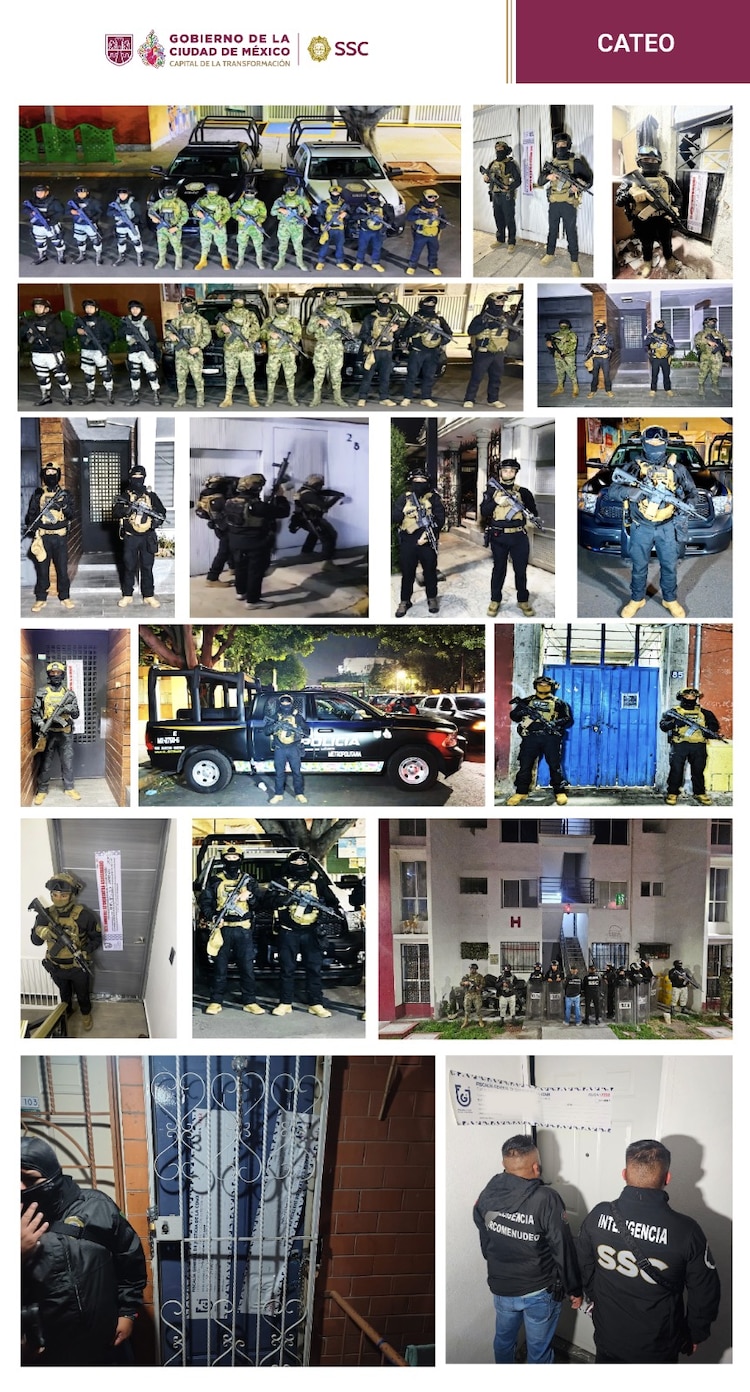 Autoridades aseguraron varias dosis de droga durante los cateos.