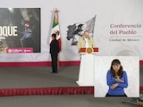 Explicación del hallazgo durante la conferencia de prensa del Gobierno federal.