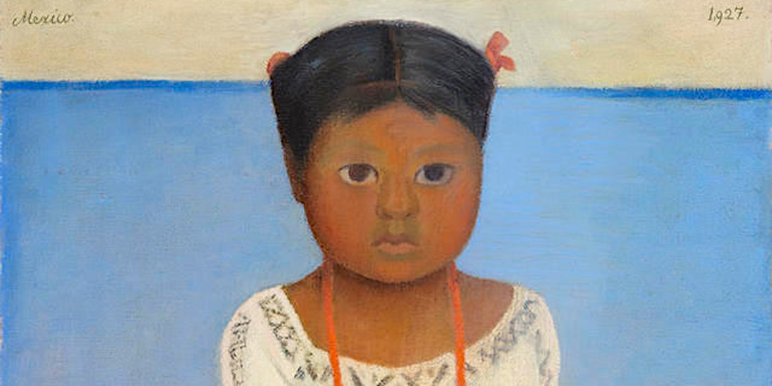 Diego Rivera, Delfina Flores, óleo, 1927. Es la imagen que menciona Orozco, reproducida en la revista Contemporáneos, junio, 1928.