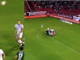 Jugador argentino hace una chilena y termina lesionado