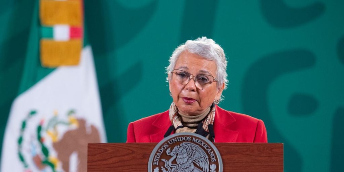 Olga Sánchez Cordero en la mañanera