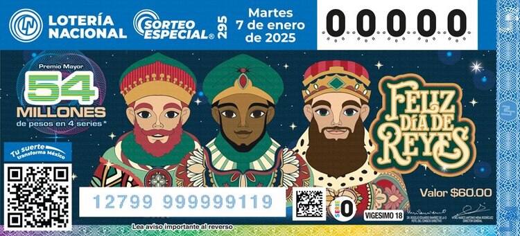 El Sorteo Especial 295 de la Lotería Nacional está dedicado al Día de Reyes, una celebración que ha perdurado a través de los siglos.