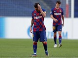 Lionel Messi se lamenta durante el juego contra el Bayern Múnich en Portugal.