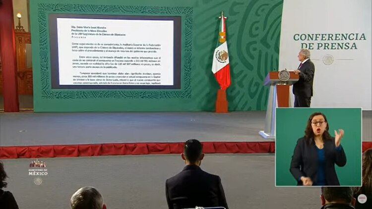 AMLO anunció que este jueves enviará una carta a la presidenta de la Mesa Directiva de la Cámara de Diputados.