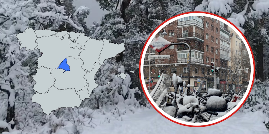 Fotos de la nieve en Madrid