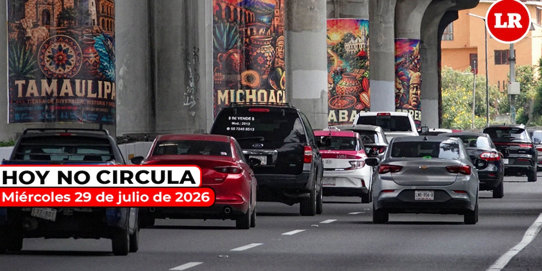 Te decimos cómo aplica el Hoy No Circula este miércoles 29 de julio de 2026.