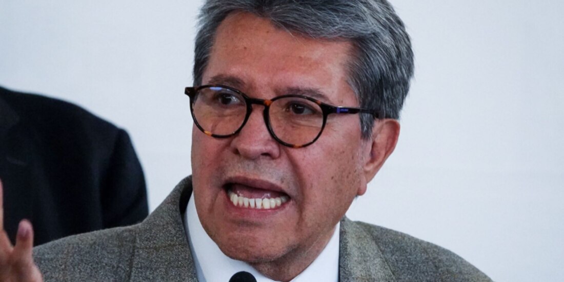 Ricardo Monreal, ayer, en conferencia de prensa en el Senado.