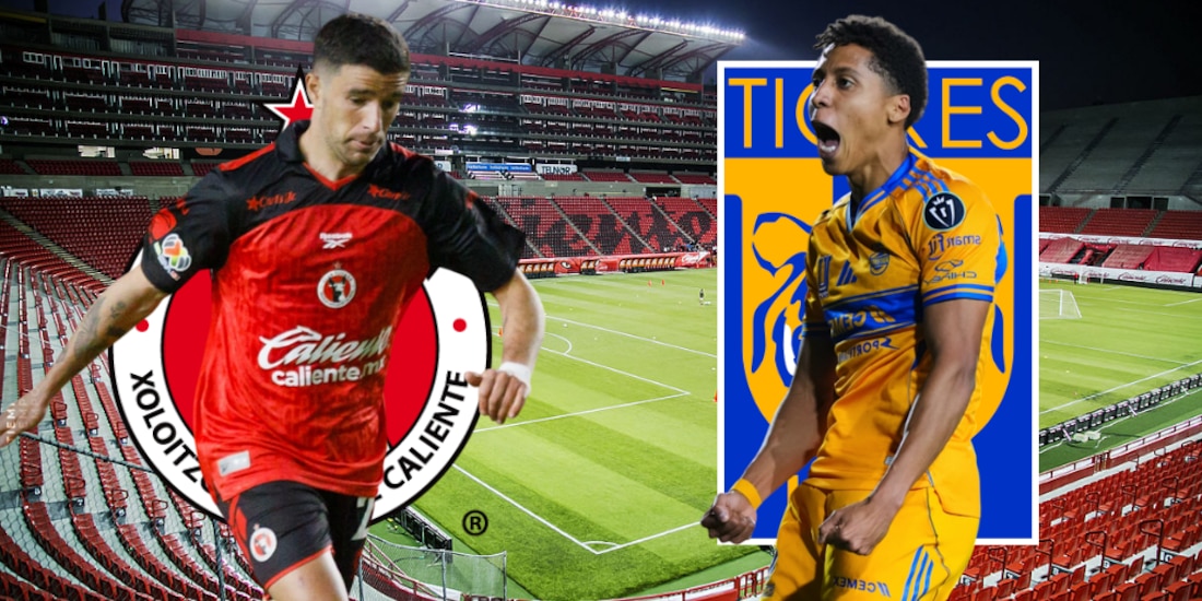 Tijuana recibe a Tigres en la cancha del Estadio Caliente.