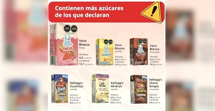 Leches de sabores analizadas por la Profeco