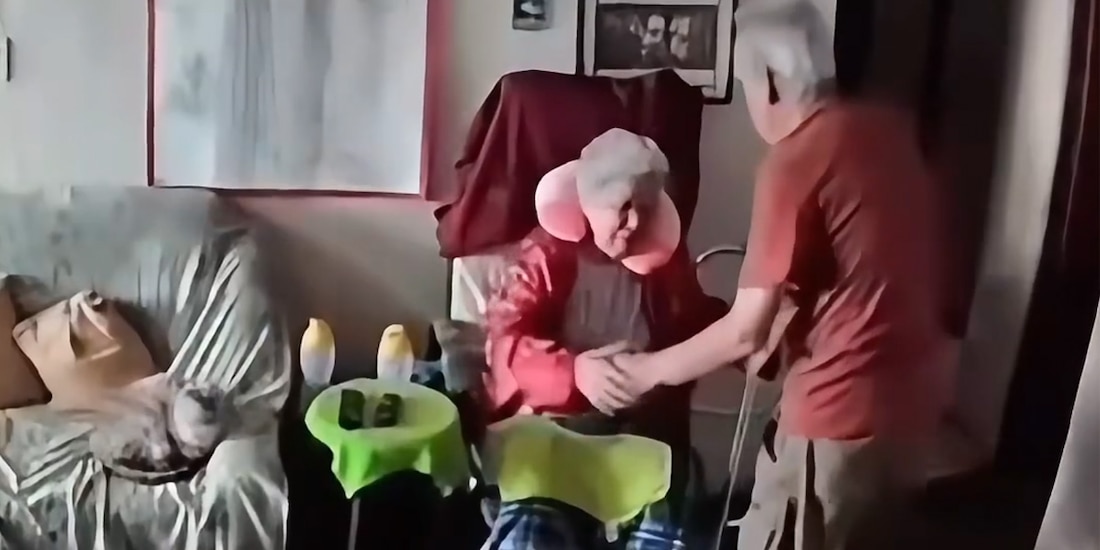 Abuelitos se protegen en terremotos de Venezuela