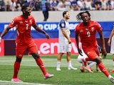 Johan Manzambi celebrando su gol ante Bosnia y Herzegovina.