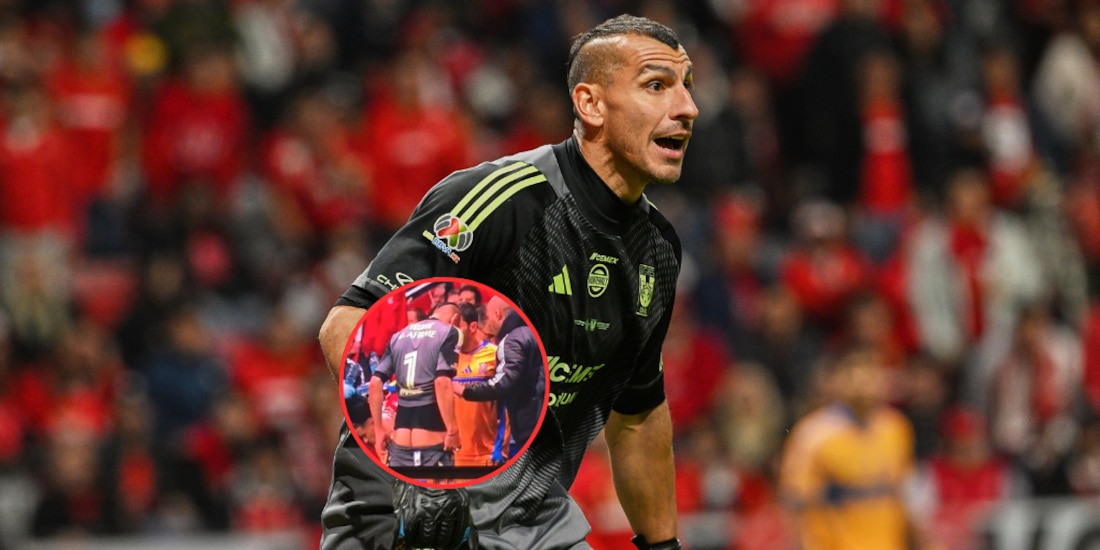 Nahuel Guzmán se bajó los shorts en el descanso de la gran final.