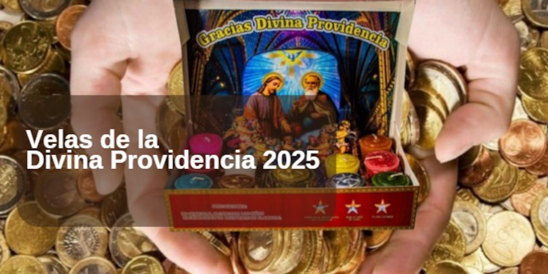 Las velas de la Divina Providencia se prenden una por mes.
