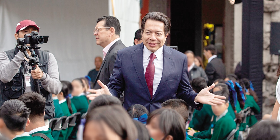 El secretario de Educación, Mario Delgado, el 1 de septiembre.