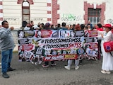 Protestas de trabajadores sindicalizados del IMSS.