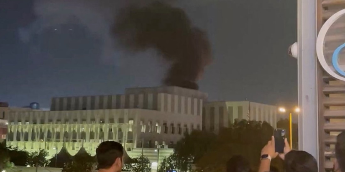 Incendio en consulado de Estados Unidos en Dubái.