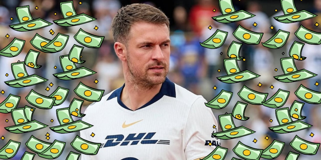 Aaron Ramsey no ha jugado ni un partido con Pumas.