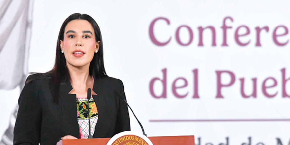 JOSEFINA RODRÍGUEZ, titular de Sectur, en conferencia, ayer