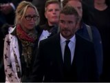 David Beckham llora en la fila para despedirse de Isabel II.