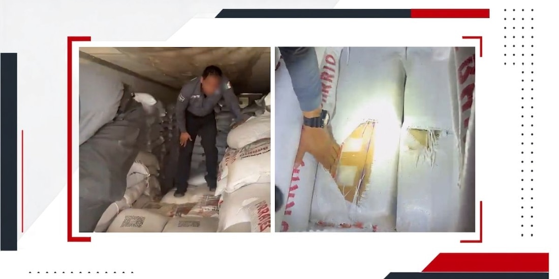 Autoridades federales aseguraron 3 mil 25 kilos de metanfetamina ocultos en un tractocamión con destino a Tijuana, durante un operativo en la carretera Sonoyta–Puerto Peñasco, en Sonora.