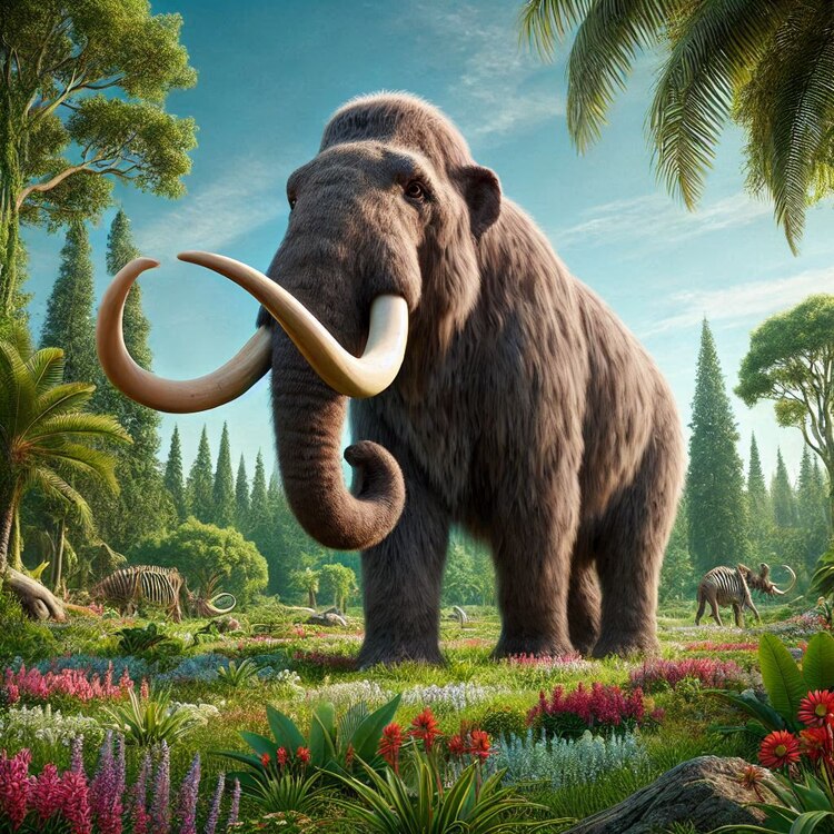 Ilustración de un mastodonte