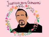 Ilustración de Giovanni López difundida en redes sociales para exigir justicia.