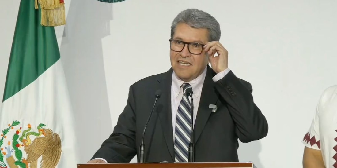 Ricardo Monreal, durante conferencia de prensa